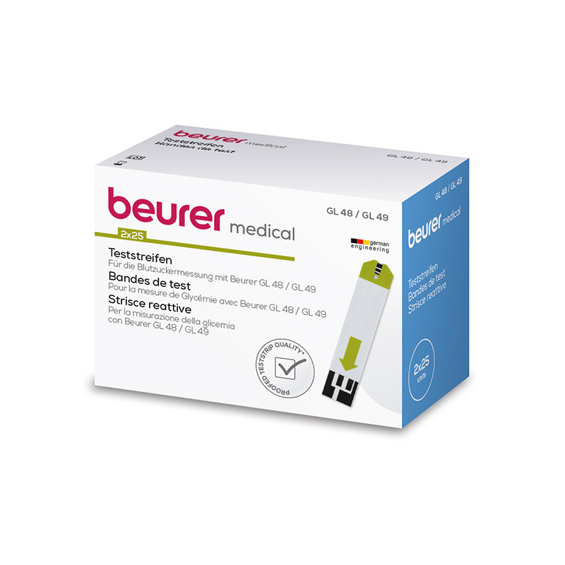 Beurer GL 48/49 vércukormérő tesztcsík
