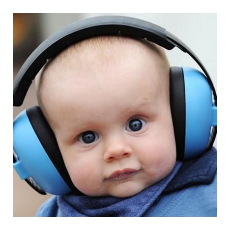 BANZ Mini baba hallásvédő fülvédő 3 hónapos kortól kék